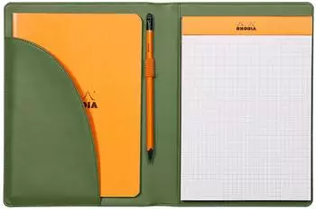 Rhodia Rhodiarama Mappe & Dokumentenhalter N&deg;16, A5, salbeigr&uuml;n, Kunstleder (216003C)