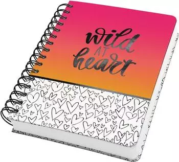 sigel Jolie "Wild Hearts" Spiralnotizbuch A5 Dot, 240 Seiten (JN621)