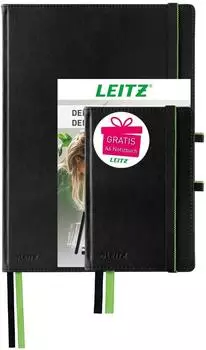 Leitz Complete Notizbuch-Set A4 + A6, kariert, Hardcover, schwarz (95860000)