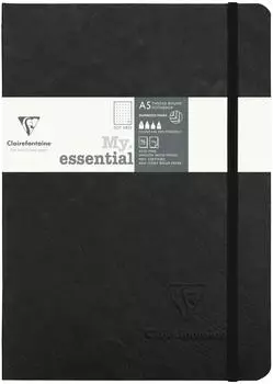 Clairefontaine Nomaddict My.Essential Notizbuch A5 DOT, 192 Seiten, schwarz (793431C)
