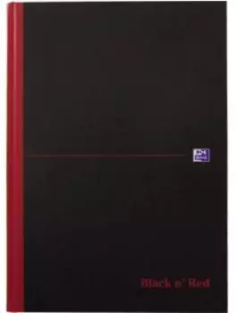 Oxford Black n' Red Notizbuch gebunden, kariert, A4 (400047607)