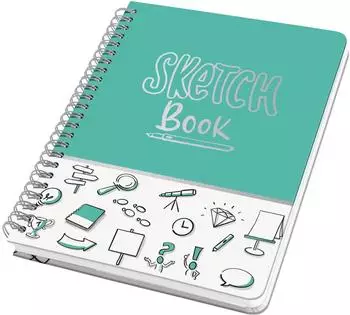sigel Jolie Sketch Book Spiral-Notizbuch dotted, A5, mint (JN698)