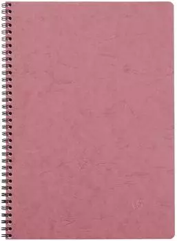 Clairefontaine Nomaddict Spiralbücher A4 kariert, altrosa, 5er-Pack (781426Cpack)