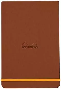 Rhodia Webnotepad A6 liniert, Kunstleder-Einband, kupfer (194341C)