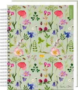 Ars Edition myNOTES Ringbuch Natursch&auml;tze: Bunte Blumenwiese, punktkariert, Wildblumen-Design