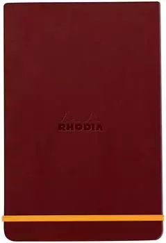 Rhodia Webnotepad A5 liniert, Kunstleder, weinrot (194380C)