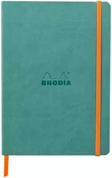 Rhodia Rhodiarama Notizbuch A5 liniert, Kunstleder, aquagr&uuml;n (117377C)
