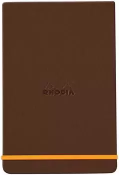 Rhodia Webnotepad A6 liniert, 192 Seiten, Kunstleder bronze (194342C)