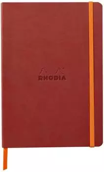 Rhodia Rhodiarama Notizbuch A5 liniert, Kunstleder, wassermelonenrot (117371C)
