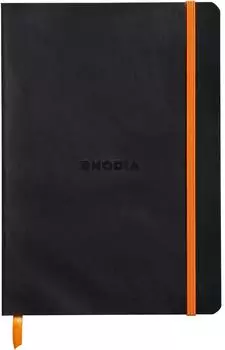 Rhodia Rhodiarama Notizbuch A5, kariert, schwarz (117817C)