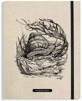 matabooks Snail Notizbuch A5, Graspapier (Swiss Brochure)