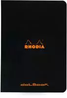 Rhodia 10x Notizheft dotBook A5 48 Bl dot/punktkariert 80g Schwarz 119186C