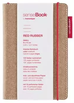 Transotype senseBook Red Rubber Notizbuch klein (A6), liniert (SB4x6RDRU)