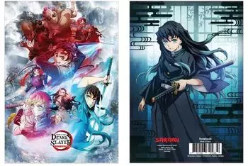 Sakami Merchandise Demon Slayer: Kimetsu no Yaiba Notizbuch A5, wei&szlig; (448/85692)