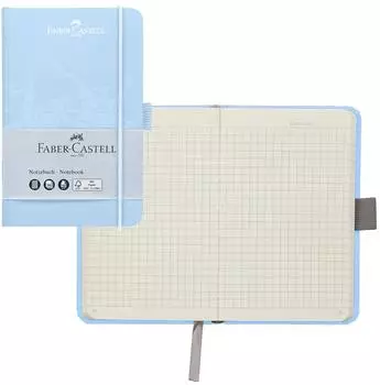 Faber-Castell Notizbuch DIN A6, kariert, himmelblau (44359)