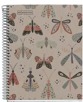 Miquelrius Eco Design Notizbuch A5 kariert, 80 Blatt, Recyclingpapier (A610799)