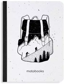 matabooks Samenbuch "Backpack" Notizbuch A6, Graspapier