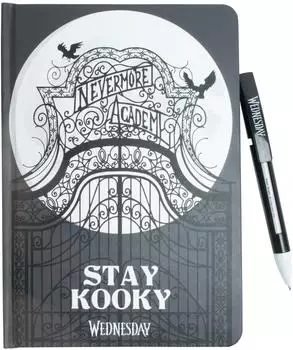 Blue Sky Studios Wednesday Notizbuch A5 liniert, Hardcover (WD717560)