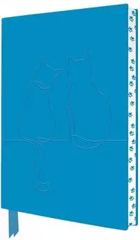 Artisan Two Happy Cats Kunst-Notizbuch Artisan Art, A5, liniert, Hardcover (Flame Tree Journals)
