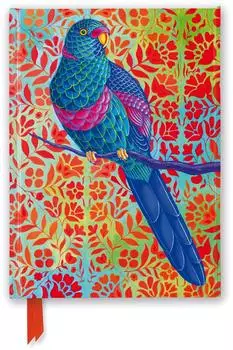 BrownTrout Blue Parrot (Foiled Journal) liniert, A5, Hardcover (Jane Tattersfield)