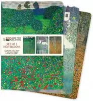 Dreier Set DIN-A5-Format-Notizb&uuml;cher: Gustav Klimt, Landschaften