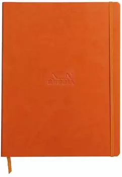 Rhodia Rhodiarama Notizbuch A4+, liniert, weicher Einband, orange (117714C)