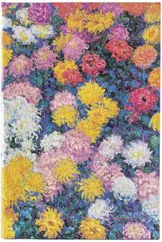 Paperblanks Monet's Chrysanthemen Midi Unliniert Hardcover Notizbuch