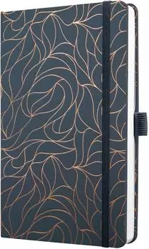 sigel Jolie Notizbuch A5, liniert, dunkelblau/kupfer (JN365)