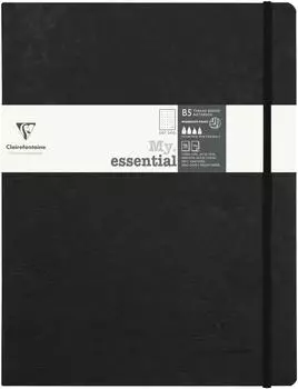 Clairefontaine My.Essential Nomaddict Notizbuch B5, dot, schwarz (794431C)