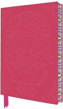 Artisan Notizbuch DIN A5 Floral bemalter Sugar Skull (Flame Tree Journals)