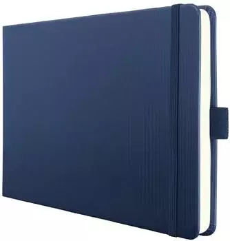 sigel Conceptum Notizbuch A5 quer, blanko, Hardcover, dunkelblau (CO203)