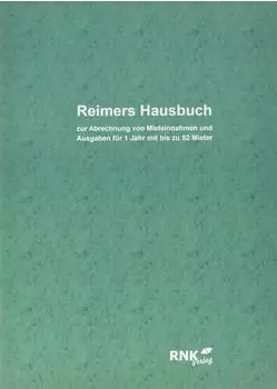 RNK Reimers Hausbuch 1 Seite pro Monat, Jahreszusammenstellung, DIN A4 (537)