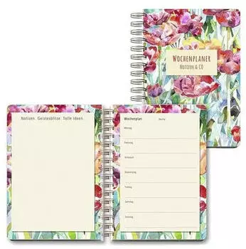 Luma Wochenplaner &raquo;Blumen&laquo; A5, 104 Seiten (LU WEEK 02)