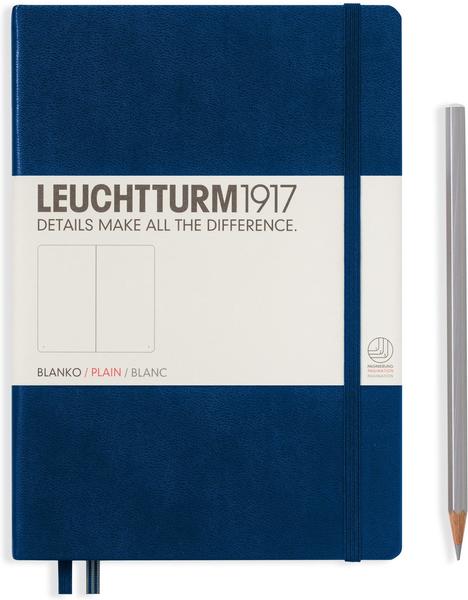 Leuchtturm1917 Notizbuch Medium Hardcover Blanko 249 nummerierte Seiten marine
