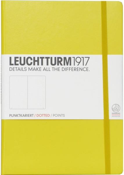 Leuchtturm1917 Notizbuch Medium Hardcover Dotted 249 nummerierte Seiten zitrone