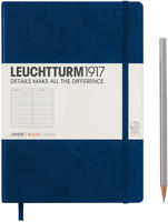 Leuchtturm1917 Notizbuch Medium, 342922, Marine, A5, Hardcover, aus laminiertem