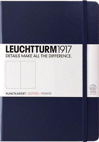 Leuchtturm1917 Notizbuch Pocket Hardvover Dotted 185 nummerierte Seiten marine