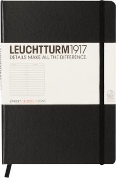 Leuchtturm1917 Notizbuch Pocket Hardvover Liniert 185 nummerierte Seiten schwarz