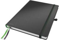 Leitz Notizbuch Complete 44710095, schwarz, A4, Hardcover, mit Kunstledereinband, 80