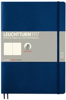 Leuchtturm1917 Notizbuch Composition Softcover Blanko 121 nummerierte Seiten dunkelblau