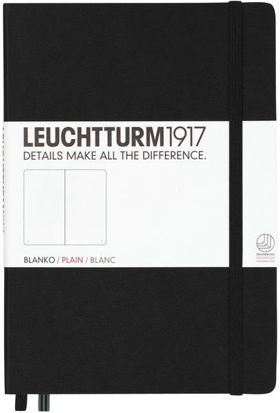 Leuchtturm1917 Notizbuch Medium Hardcover Blanko 249 nummerierte Seiten schwarz