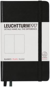 Leuchtturm1917 Notizbuch Pocket Hardvover Blanko 185 nummerierte Seiten schwarz