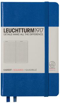 Leuchtturm1917 Notizbuch Pocket Hardvover Kariert 185 nummerierte Seiten königsblau