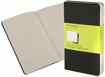 Moleskine Cahier Pocket Blanko schwarz 3er-Set