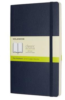 Moleskine Notizbuch Large Softcover Blanko Saphir