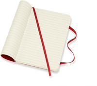 Notizbuch Pocket A6 liniert Softcover scharlachrot
