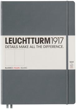 Leuchtturm1917 Notizbuch Master Slim Hardcover Blanko 121 nummerierte Seiten anthrazit