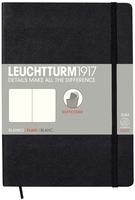 Notizbuch Medium Softcover blanko schwarz / Leuchtturm Albenverlag / Buch