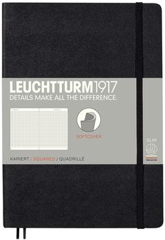 Leuchtturm1917 Notizbuch Medium Softcover Kariert 121 nummerierte Seiten schwarz