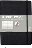 Notizbuch Medium Softcover liniert schwarz / Leuchtturm Albenverlag / Buch